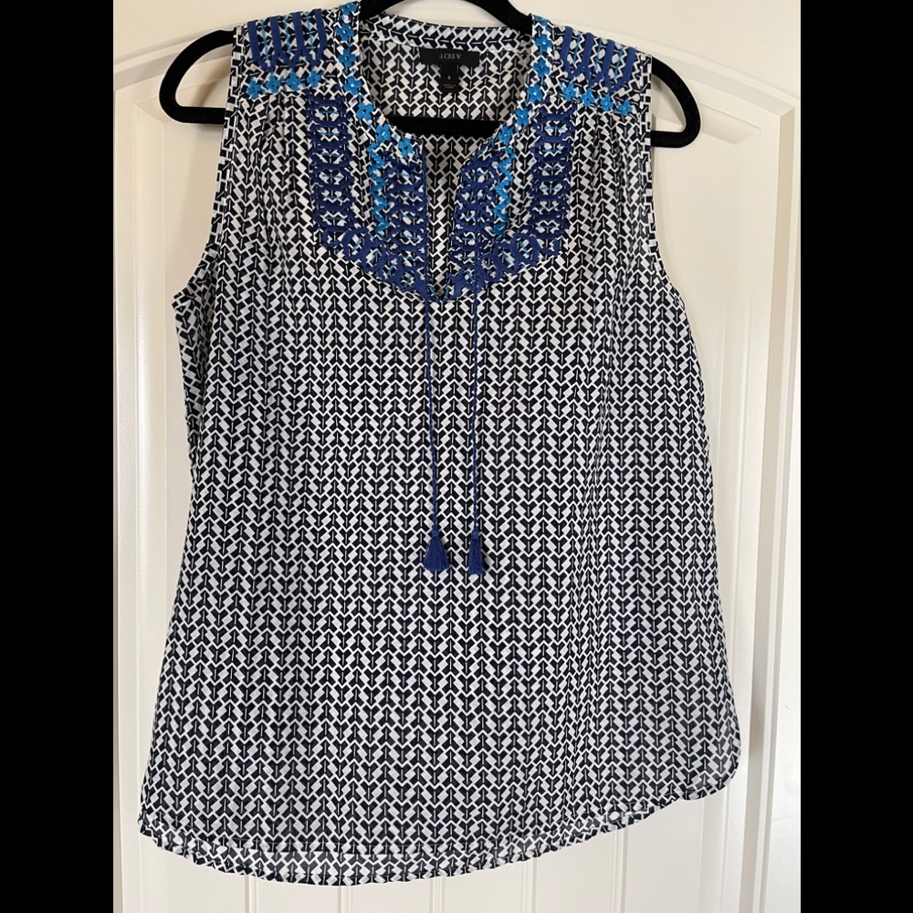 J. Crew sleeveless top size 6